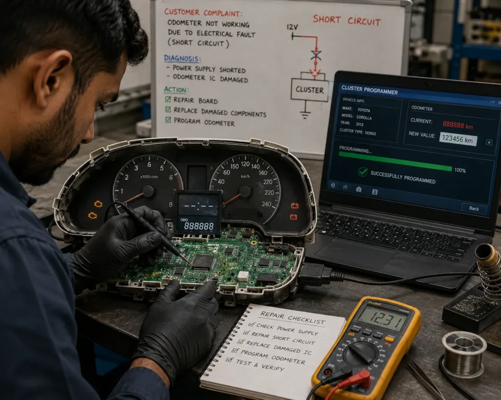 milage meter check autolocksmith