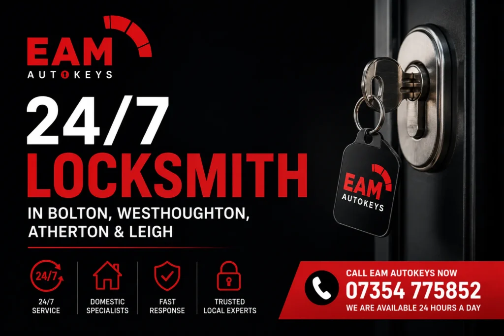 domastic and auto keys in Locksmith in Bolton, Westhoughton, Atherton and Leigh