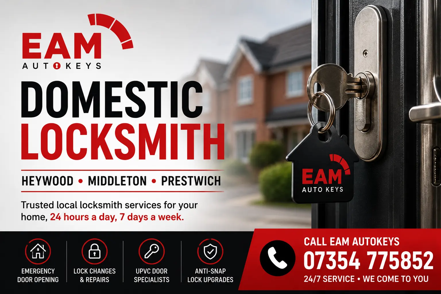 domastic locksmith in heywood, middleton and prestiwich