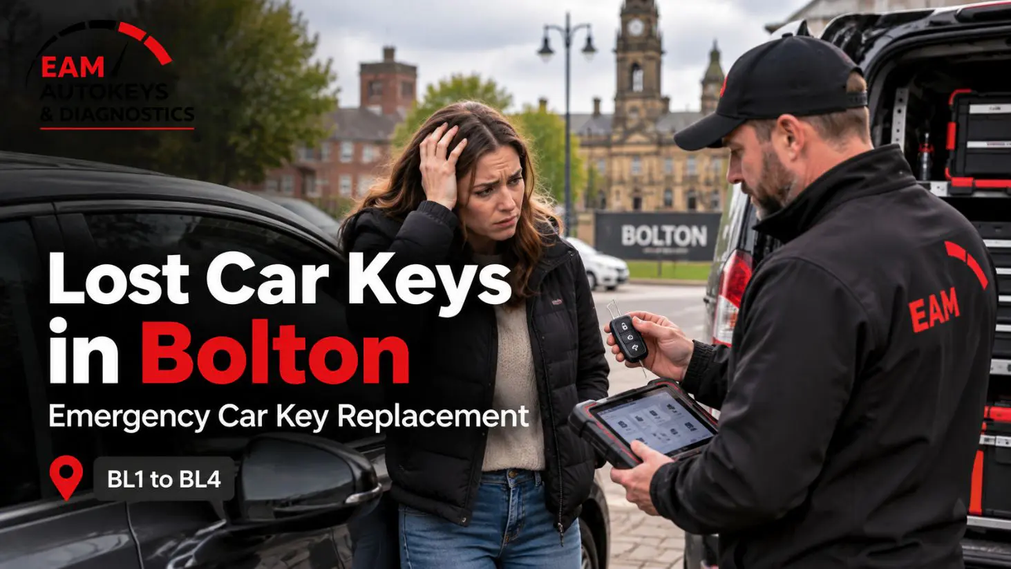 emergency mobile locksmith boltan eam auto keys and diagnostics